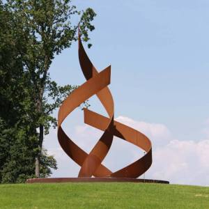 Stahlplastik "Aufstrebende Stadt"