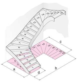 Treppenwangen Typ WK 1.1 - 180°